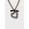 A voluminous necklace decorated with crystals