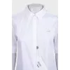 White short sleeve shirt with tag