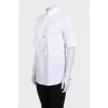 White short sleeve shirt with tag