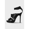 Черные босоножки by Jimmy Choo x H&M
