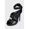 Черные босоножки by Jimmy Choo x H&M