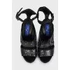 Черные босоножки by Jimmy Choo x H&M