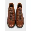 Men's brown leather boots