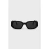 Black sunglasses with logo
