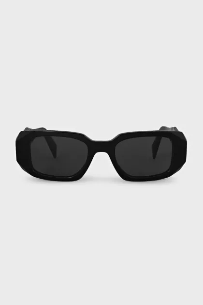 Black sunglasses with logo