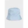 Blue Panama hat with logo