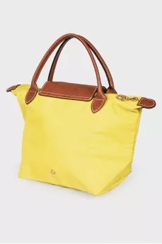 Folding bag in lemon color La Plaige