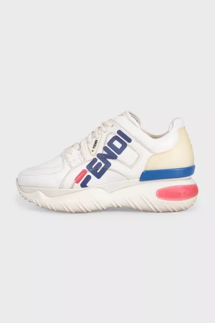 Шкіряні кросівки by Fendi x Fila