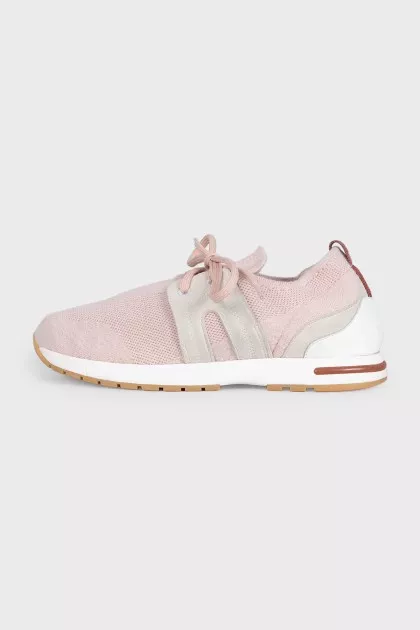 Pink Flexy Walk textile sneakers