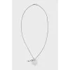 Silver pendant with a signature pendant