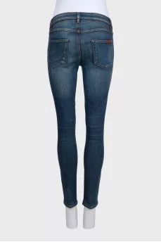 Джинси skinny fit з ефектом потертості
