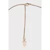 Gold pendant decorated with diamonds