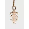 Gold pendant decorated with diamonds