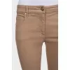 Джинси skinny fit коричневого кольору