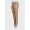 Джинси skinny fit коричневого кольору