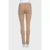 Джинси skinny fit коричневого кольору