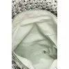 Серая сумка из кожи с логотипом