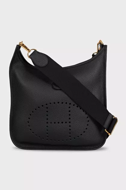 Evelyne 29 Black Leather Bag