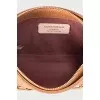 Brown leather shoulder bag