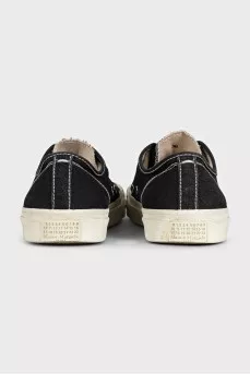 Black Tabi textile sneakers