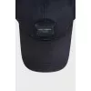 Men's blue cap with a brand logo
