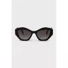 Sunglasses with a shaped black frame