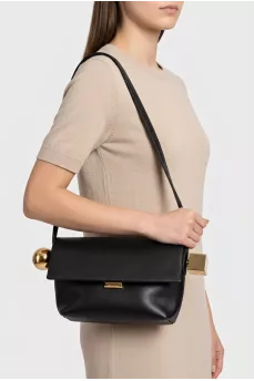 Le Rond Carré leather shoulder bag