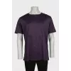 Men's purple t-shirt with tag