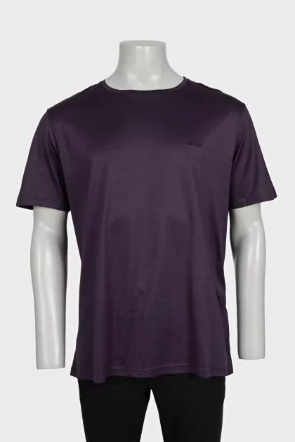 Men's purple t-shirt with tag