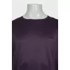 Men's purple t-shirt with tag