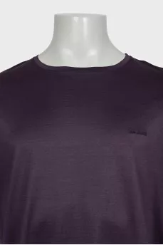 Men's purple t-shirt with tag