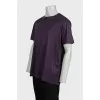 Men's purple t-shirt with tag