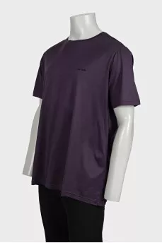 Men's purple t-shirt with tag