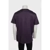 Men's purple t-shirt with tag