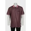 Men's polo shirt with red buttons