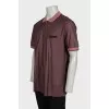 Men's polo shirt with red buttons