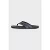 Men's leather flip-flops