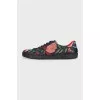 Men's Ace leather sneakers with embroidery