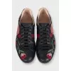 Men's Ace leather sneakers with embroidery
