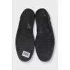 Men's Ace leather sneakers with embroidery