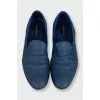 Men's shoes with braided leather