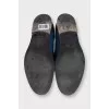 Men's shoes with braided leather