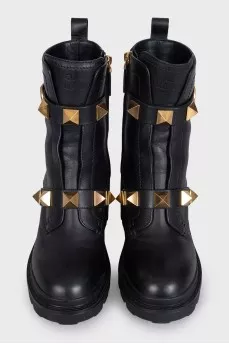 Чорні черевики Rockstud