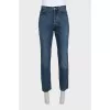 Men's jeans with a blue jacron
