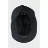 Blue Panama hat with signature print