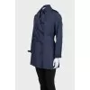 Blue cloak with a belt