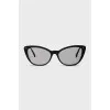 Cat eye glasses with black plastic frame
