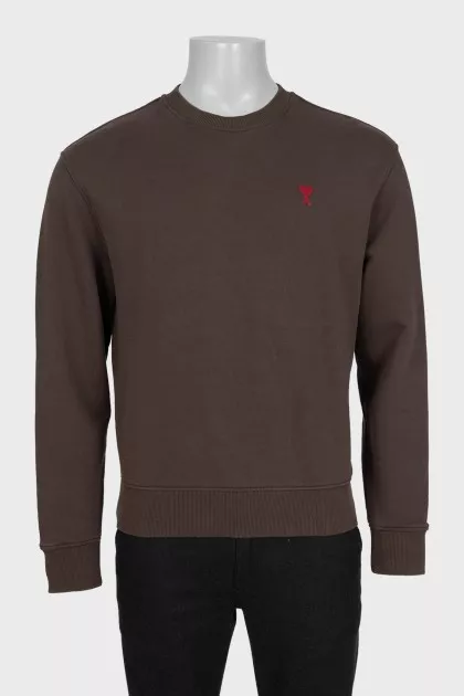 Men's sweatshirt with embroidered logo