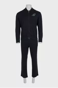 Men's zip-up tracksuit with brand logo