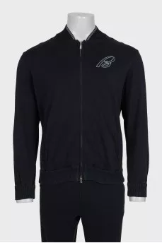 Men's zip-up tracksuit with brand logo